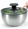 OXO 1071497 Salatschleuder Edelstahl 24cm mit Deckel