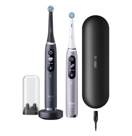 Oral-B iO 80363731 electric toothbrush Adult Rotating-oscillating toothbrush Black, Silver