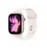 Apple Watch Series 11 GPS + Cellular 42mm Rose Gold Aluminium Case with Light Blush Sport Band - S/M