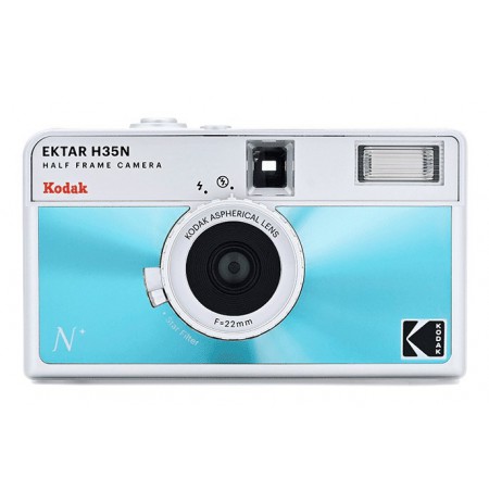 KODAK EKTAR H35N HF Film Camera Analogkamera-Set mit Kodak Ultramax, blue