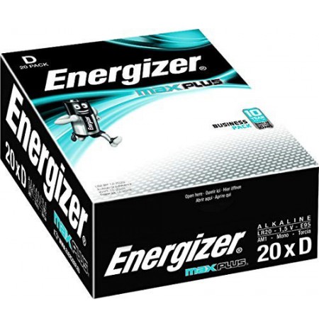 Energizer Max Plus LR20 Mono D Batterie 20er Karton