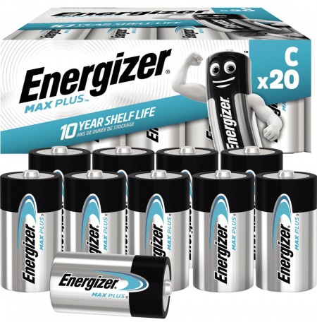 Energizer Max Plus LR14 Baby C Batterie 20er Karton