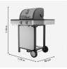Black+Decker BXOG7200E gas grill, 2 burners x 3.6 kW