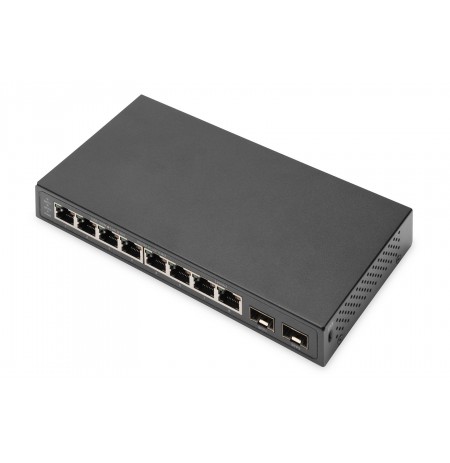 Digitus 8-Port Gigabit + 2 Gigabit SFP Ethernet, Unmanaged Switch