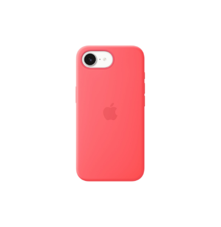 Apple iPhone 17e Silicone Case with MagSafe – Bright Guava | Apple