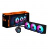 GIGABYTE AORUS WATERFORCE II 360 AIO Liquid CPU Cooler - 3x120mm ARGB Fans, slide-in interlocking mechanism, DAISY-CHAIN, Intel