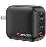 Verbatim GaN Charger 100W Universal Black AC Fast charging Indoor