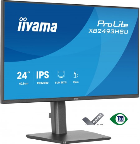 iiyama ProLite XB2493HSU-B1 computer monitor 60.5 cm (23.8") 1920 x 1080 pixels Full HD LED Black