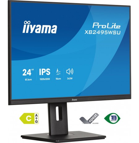 IIYAMA 60.5cm (24")   XB2495WSU-B1   16:10 HDMI+DP+USB-C IPS