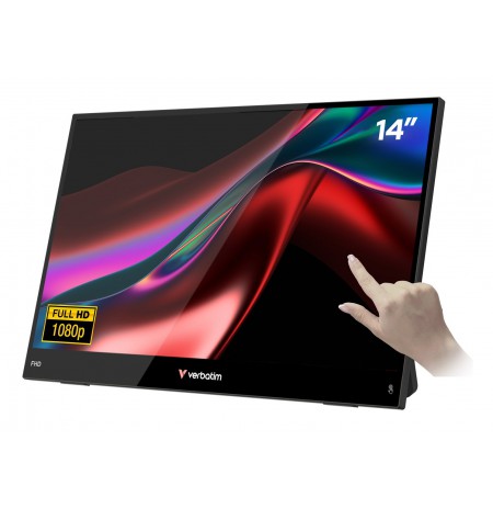 Verbatim Portable 14" FHD Touch Monitor LIGHT Portable monitor Black 14" LCD 1920 x 1080 pixels