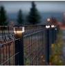 GreenBlue Solar LED Post Light, 100x100mm, Envelope-Shaped Canopy, 3200K, GB128 WW