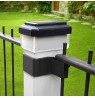 GreenBlue Solar LED Post Light, 100x100mm, Envelope-Shaped Canopy, 3200K, GB128 WW