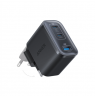 Anker Nano Charger 70W, 3 ports, Black | 2 x 24 pin USB-C, 4 pin USB Type A
