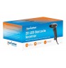 Manhattan Contact CCD Handheld Barcode Scanner, USB, 60mm Scan Width, Cable 152cm, Max Ambient Light 5,000 lux (sunlight),