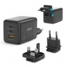 Acer Charger  100w 2 x USB-C + 1x USB-A ports, black