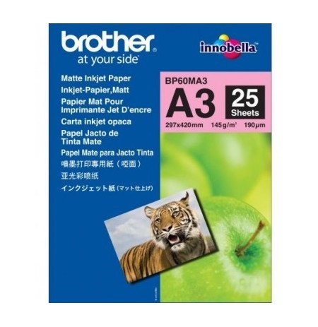 BROTHER MATTE INKJET PAPER A3 (25SH)