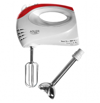 Adler | Mixer | AD 4212 | Hand Mixer | 300 W | Number of speeds 5 | Turbo mode | White