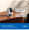 TP-LINK Tapo C245D | Dual Lens Pan/Tilt Security Camera | Dome | 3 MP | 3.1mm/F1.6 | MicroSD Card up to 512 GB