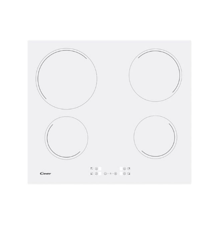 Candy | Hob | CH64CCW | Vitroceramic | Number of burners/cooking zones 4 | Touch | White