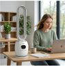 Adler Bladeless Fan | AD 7344 | Tower Fan | White | Diameter 23 cm | Number of speeds 3 | Oscillation | 60 W | Remote control