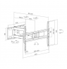 Sunne Wall mount | 37-86-EA2 Full-motion TV wall mount | 37-86 " | Maximum weight (capacity) 50  kg | Black