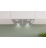 Bosch Serie 4 DHL555BM cooker hood Built-in Metallic, Silver 604 m³/h