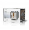 Toaster Nedis KABT510EGY Gray