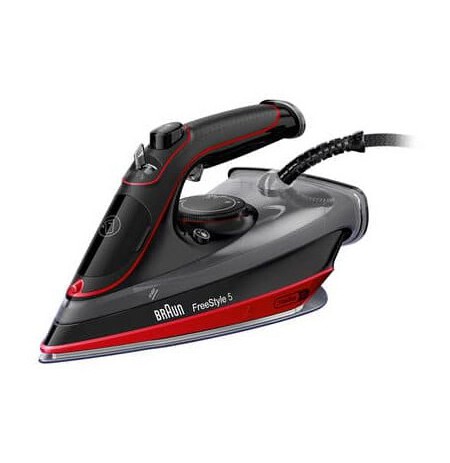 Braun TexStyle 5 SI 5057 RD Steam iron Ceramic soleplate 2700 W Black, Red
