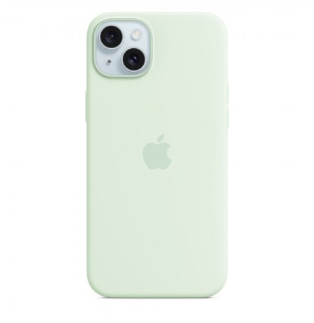 Silicone Apple case for iPhone 15 Plus Mint