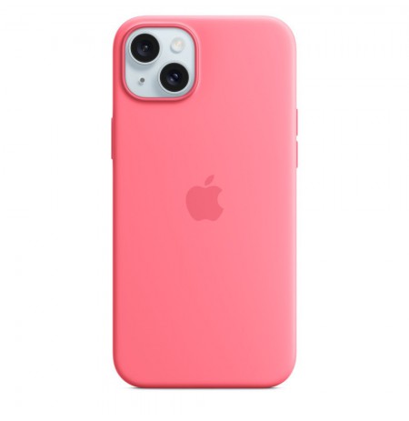 Silicone Apple case w/ MagSafe Pink for iPhone