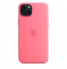 Silicone Apple case w/ MagSafe Pink for iPhone