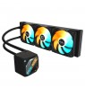 GIGABYTE GAMING 360 Liquid CPU Cooler- 3x120mm ARGB Fans, slide-in interlocking mechanism, DAISY-CHAIN, Intel LGA 1851 and AMD