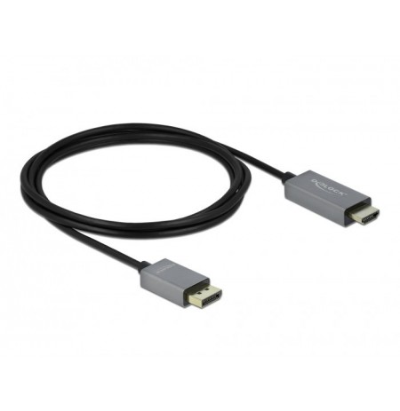 DeLOCK Active DisplayPort 1.4 to HDMI Cable 4K 60 Hz (HDR) 2 m