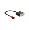 DeLOCK 62734 video cable adapter 0.2 m DisplayPort HDMI Type A (Standard) Black