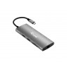 Equip USB-C 9 in 1 Multifunctional Adapter, HDMI 4K/60Hz, Gigabit LAN, USB 3.2 GEN1, SD/TF, 100W USB PD