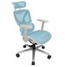 ThunderX3 XTC Ergonomic Office Chair - white and blue