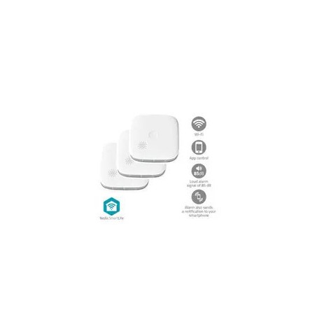 Smoke Detector Nedis SmartLife WIFIDS21WT3 3 pieces