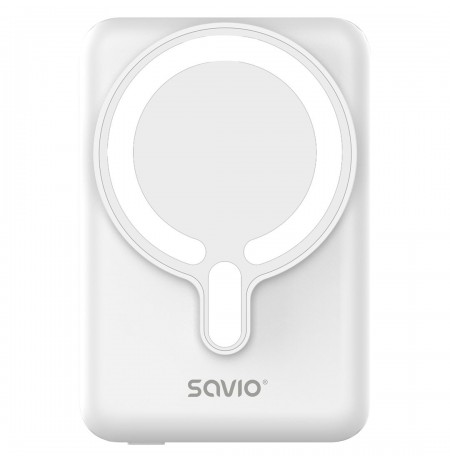 Savio BA-13 power bank 10000 mAh Wireless charging White