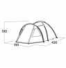 Easy Camp Family tent | Kinn 5 | 5 person(s) | Green