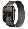 Apple Watch Series 10 GPS + Cellular 46mm Slate Titanium Case with Slate Milanese Loop - S/M