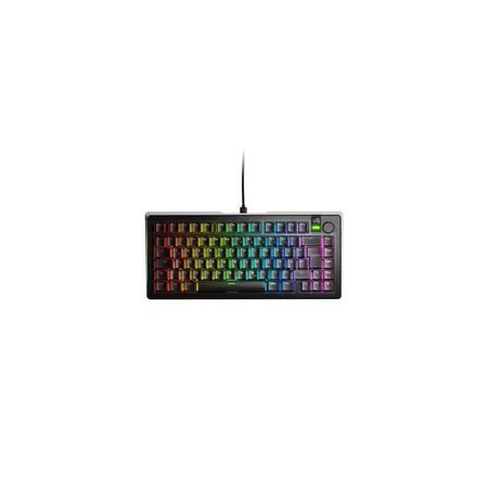 Glorious GMMK 3 Pro 75% Custom Gaming Keyboard - Pre-Built, ISO (DE), Fox Switches, Black