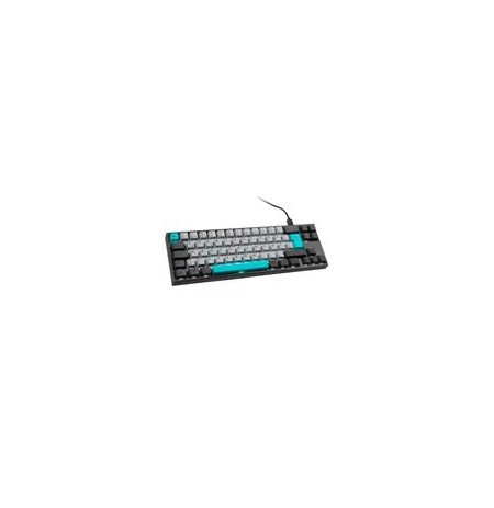 Ducky Miya Pro Moonlight TKL Gaming Keyboard for PC/Mac, MX-Blue, White LED - Dark Grey