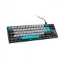 Ducky Miya Pro Moonlight TKL Gaming Keyboard for PC/Mac, MX-Blue, White LED - Dark Grey