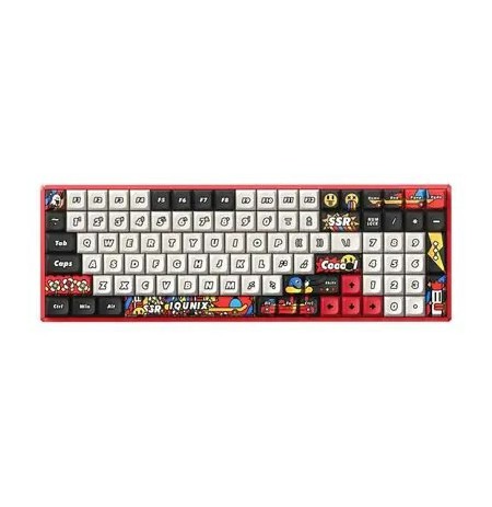 IQUNIX F97 Graffiti Blaze Wireless Gaming Keyboard, RGB - Moonstone Turbo Switches