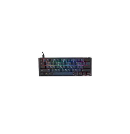 Ducky One 3 Pro Mini Nazca Line Gaming Keyboard, mechanical, 8,000 Hz, Hot Swap, RGB - Cherry MX2A Speed Silver, ANSI (US)
