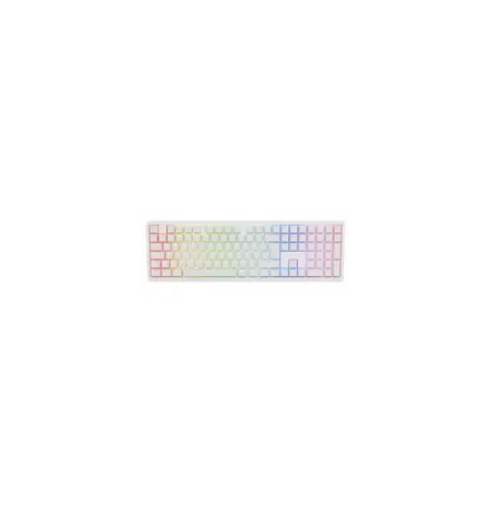 Ducky Zero 6108 Pure White Wireless Gaming Keyboard - MX2A Speed-Silver (US)