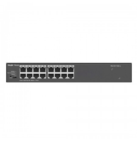 Ruijie Networks RG-ES116G-L network switch Unmanaged L2 Gigabit Ethernet (10/100/1000) Black