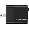 charger Verbatim Gan 65W 2xUSB-C PD, USB-A