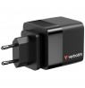 charger Verbatim Gan 65W 2xUSB-C PD, USB-A