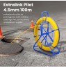 FIBERGLASS CABLE PULLING MACHINE 4.5mm / 100m (REMOTE CONTROL / STEEL) PE + STAND